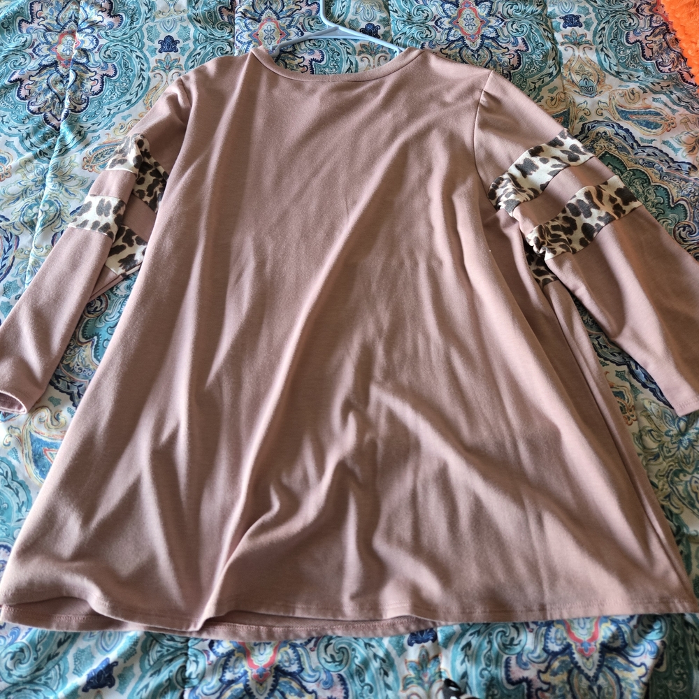 Leopard Stripe Tunic - image 3